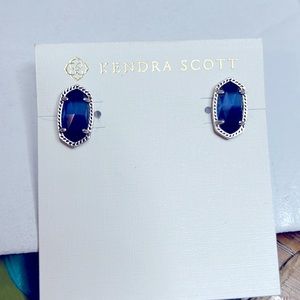 Kendra Scott navy blue earrings